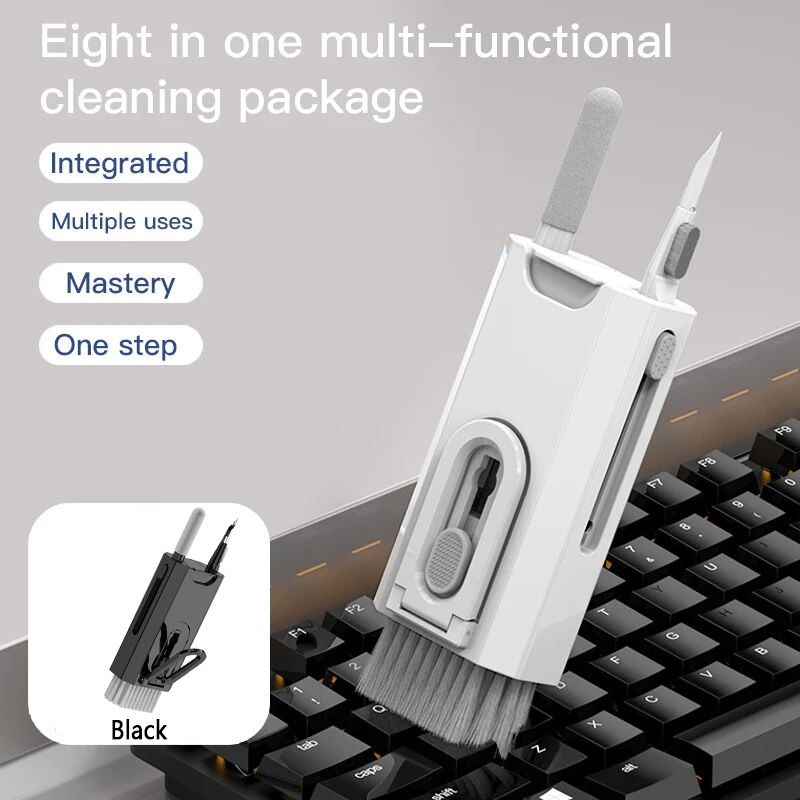 Keycap Puller Ring - ชุดทำความสะอาด 8 in 1 สำหรับทำความสะอาดคีย์บอร์ด แอร์พอด