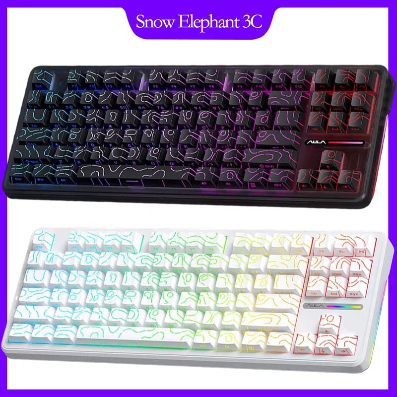 Gaming Keyboard Tkl - คีย์บอร์ดไร้สาย Aula F87 แบบกลไก 75% TKL