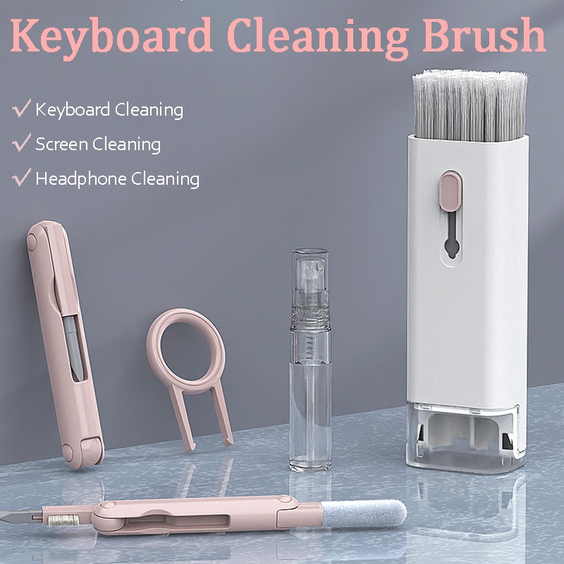 Keycap Puller Ring - 7 in 1 ชุดทําความสะอาดอิเล็กทรอนิกส์แป้นพิมพ์แล็ปท็อป Airpod Clean