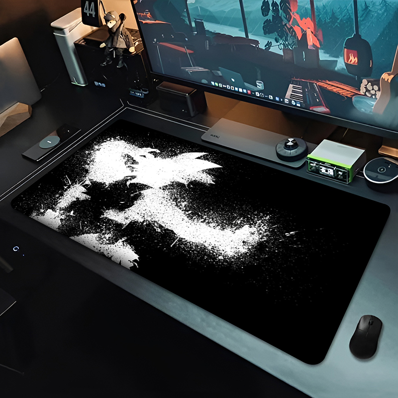 แผ่นรองเมาส์อนิเมะ DBZ สีดำ ลา - Gaming Keyboard En Mouse บทวิจารณ์และราคา