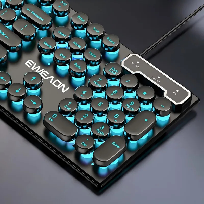 ชุดคีย์บอร์ดและเมาส์สไตล์เรโทร - Gaming Keyboard Mouse บทวิจารณ์และราคา