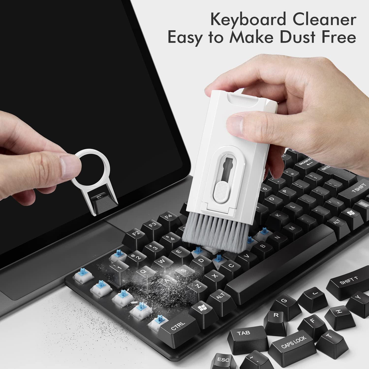 8 in 1 ชุดทําความสะอาดคอมพิวเต - Keycap Puller Ring บทวิจารณ์และราคา