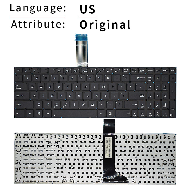 US/Ru/รัสเซียแป้นพิมพ์แล็ปท็อป - Gaming Keyboard Asus บทวิจารณ์และราคา