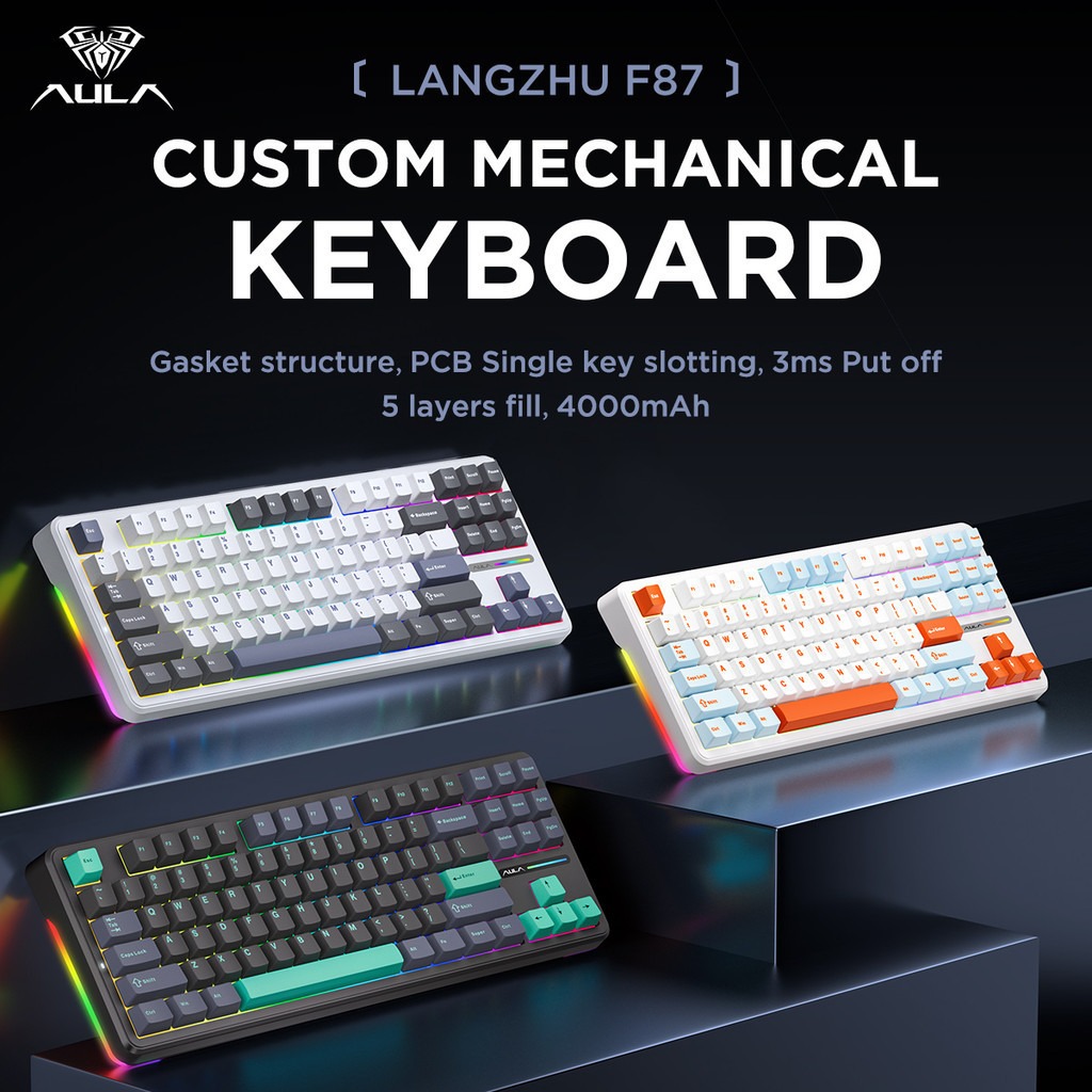คีย์บอร์ด Aula F87 Pro แบบกลไก - Gaming Keyboard Tkl บทวิจารณ์และราคา