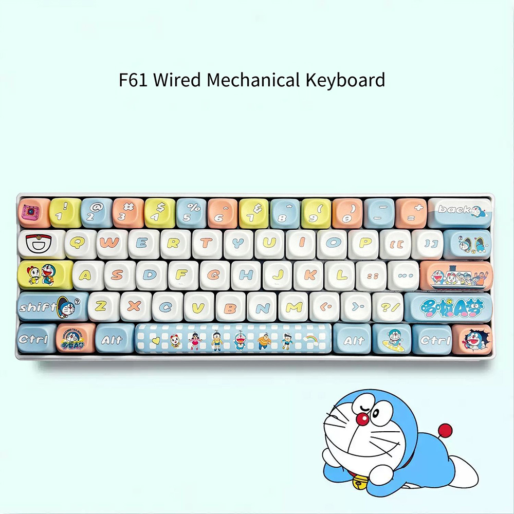 การ์ดแคปเตอร์ซากุระ 61 คีย์คีย - Keyboard Gaming Blue Switch บทวิจารณ์และราคา